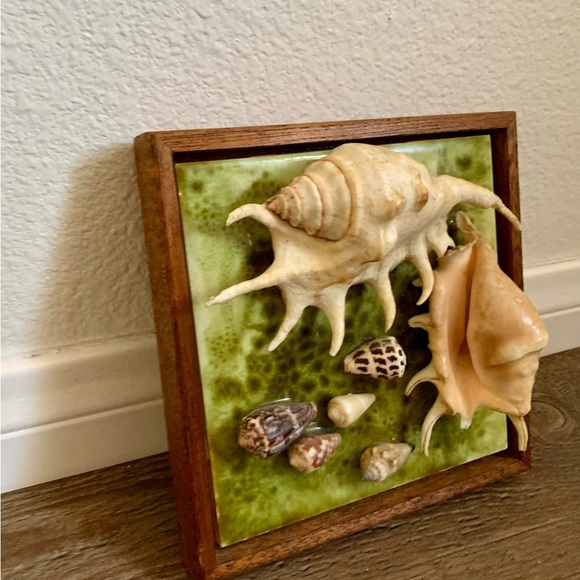 Framed Oceanside Wall Decor Seashell - Picture 3 of 10
